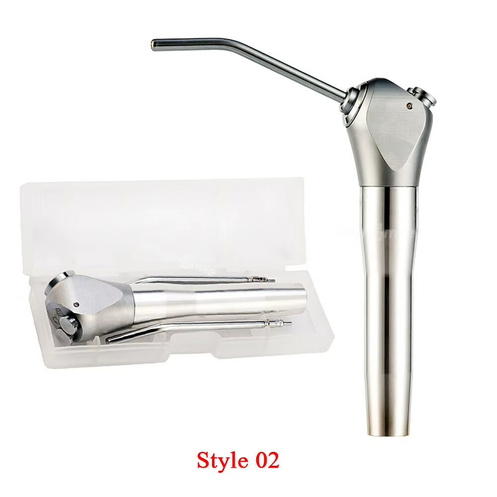 Jeringa Dental de 3 vías, jeringa recta Triple de aire y agua con dos boquillas, tubo de puntas para silla de unidad Dental.