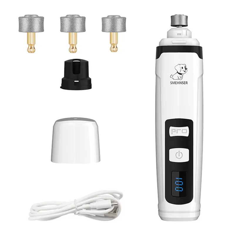 Corta uñas eléctrico para mascotas.