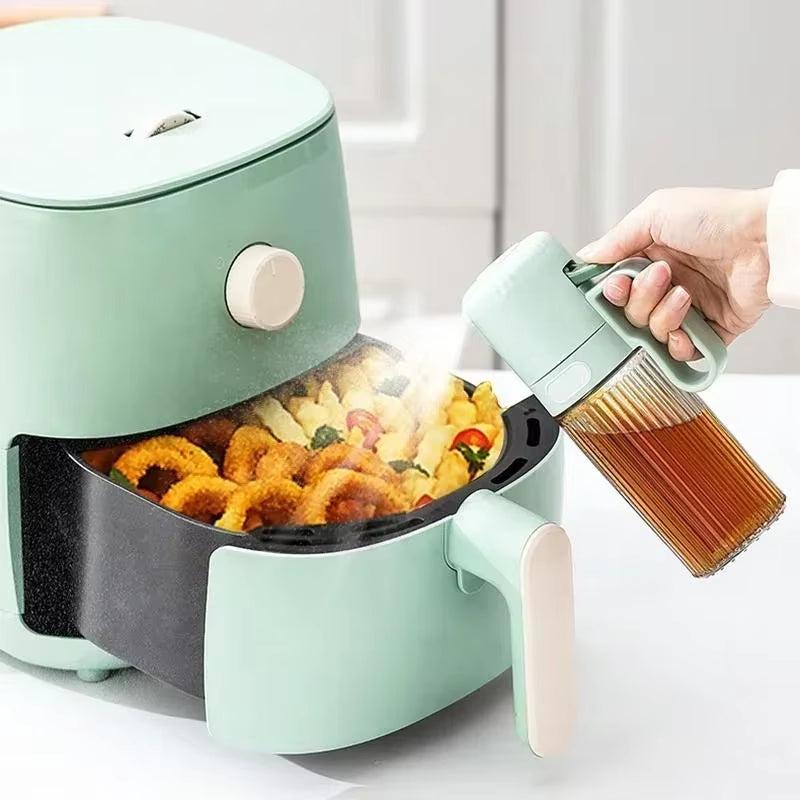 Dispenser Liquid Kitchen Bottle Bottle Kettle Creative Bottles with Oil Spray Glass Oil Vinegar Sauce Label Storage Seasoning