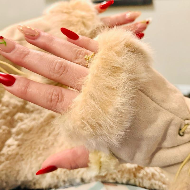 “Guantes Estilo Piel Flexi-Fingers”