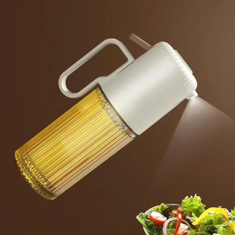 Dispenser Liquid Kitchen Bottle Bottle Kettle Creative Bottles with Oil Spray Glass Oil Vinegar Sauce Label Storage Seasoning
