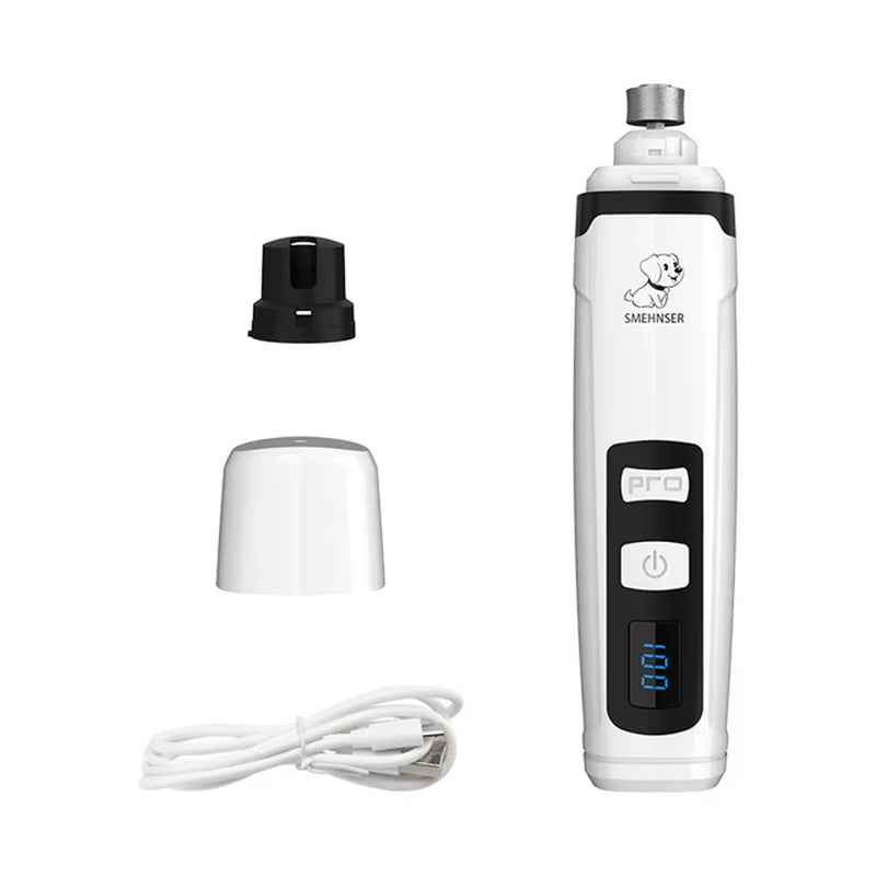 Corta uñas eléctrico para mascotas.