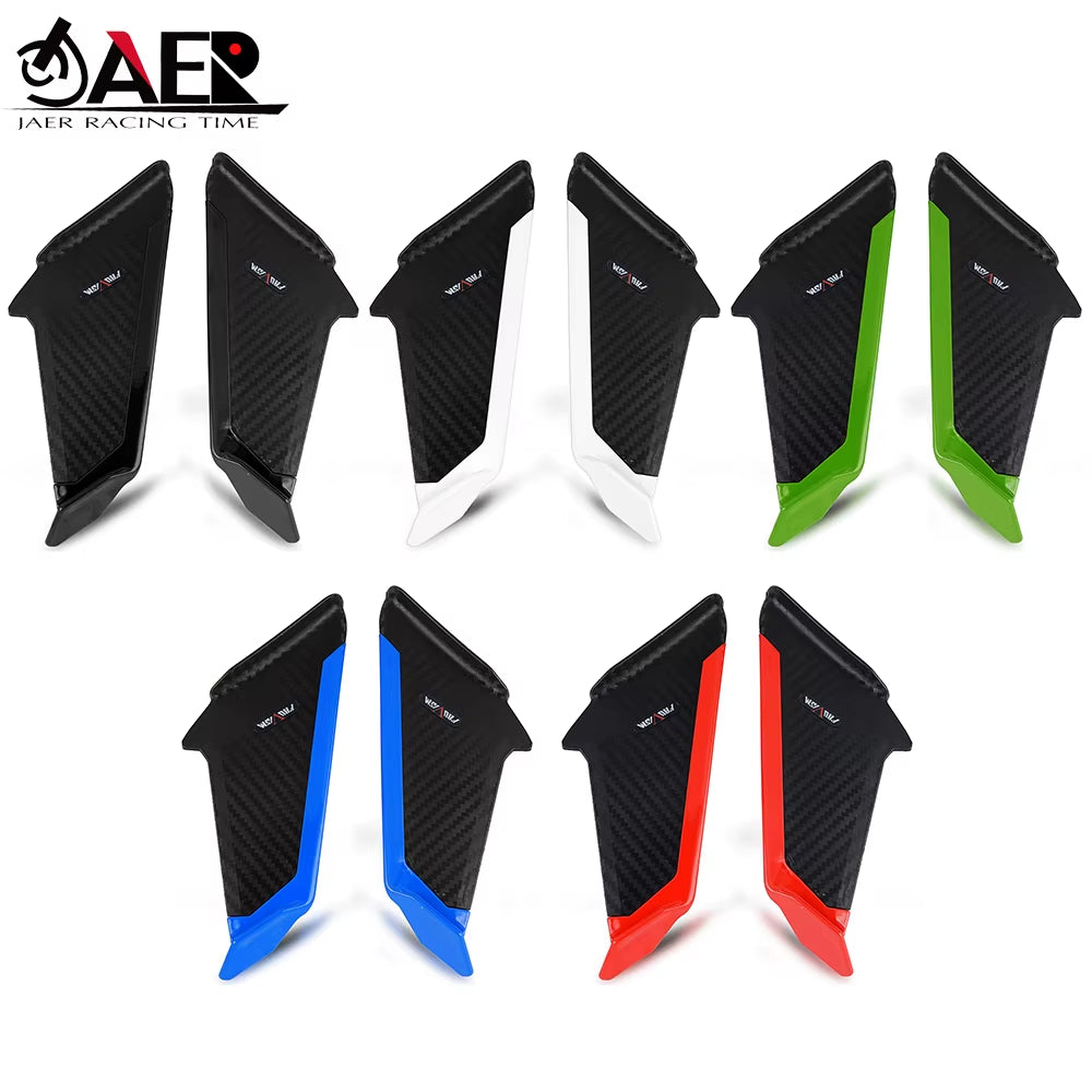 Fairing Winglets Motorcycle Wing Protector Wind Fin Trim Cover for Yamaha YZF R3 R25 R15 R1 R6 R7 R125 RC8 RC390 RC125 RSV4