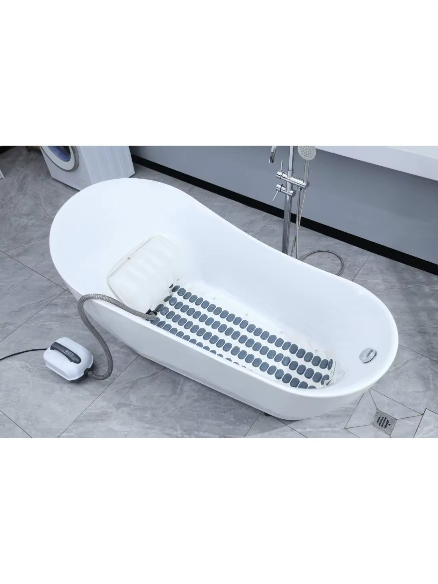 🫧💦 Estera de Masaje de Spa con Burbujas Eléctrica – Relajación Total en Casa 💆‍♀️✨  Convierte tu baño en un spa de lujo con esta increíble alfombra de masaje con burbujas. Disfruta de una experiencia de relajación profunda, alivio del estrés y bienestar corporal sin salir de casa.
