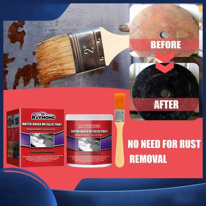 Removedor de óxido antioxidante para coche, 100g, pasta multiusos, inhibidor de óxido para chasis, convertidor, reparación, mantenimiento de superficies metálicas de hierro
