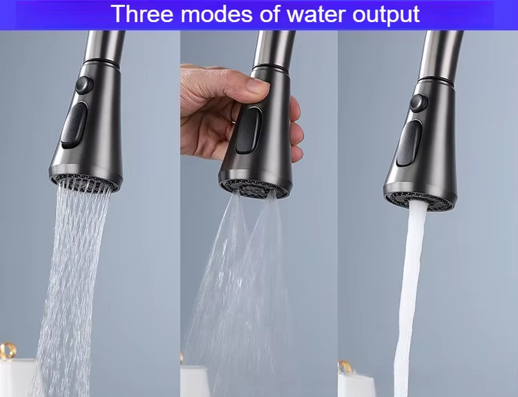 Grifo de cascada en acero inoxidable frio y  caliente.