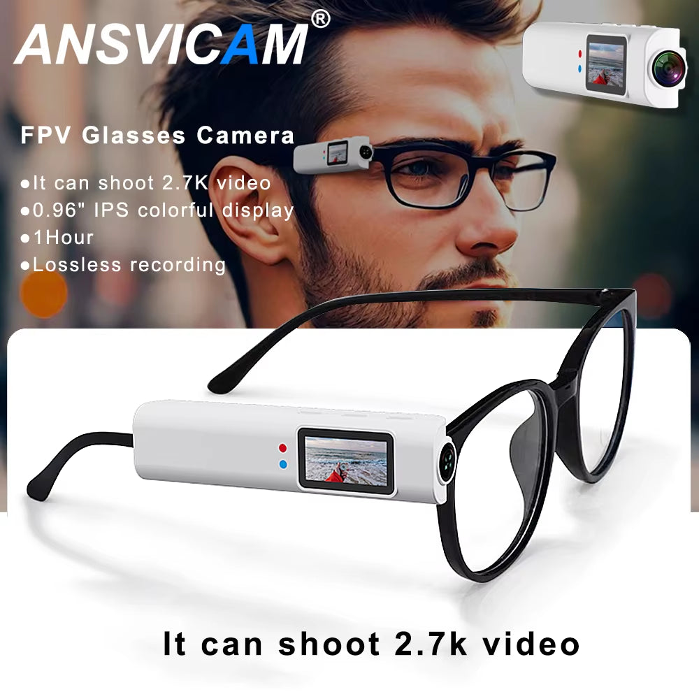 Sports Camera Glasses 1080P HD Wifi APP Control Cycling Skiing Motorcycle Action Camera Waterproof Micro Camera Video Recording