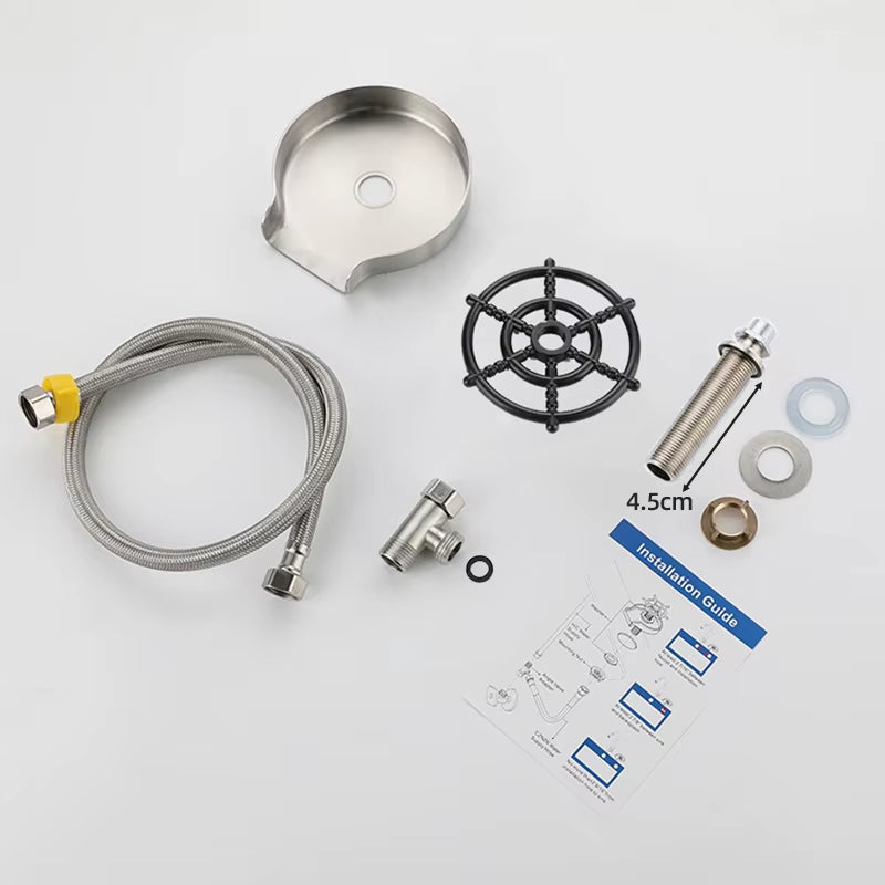 Lavadora automática niquelada de alta presión.