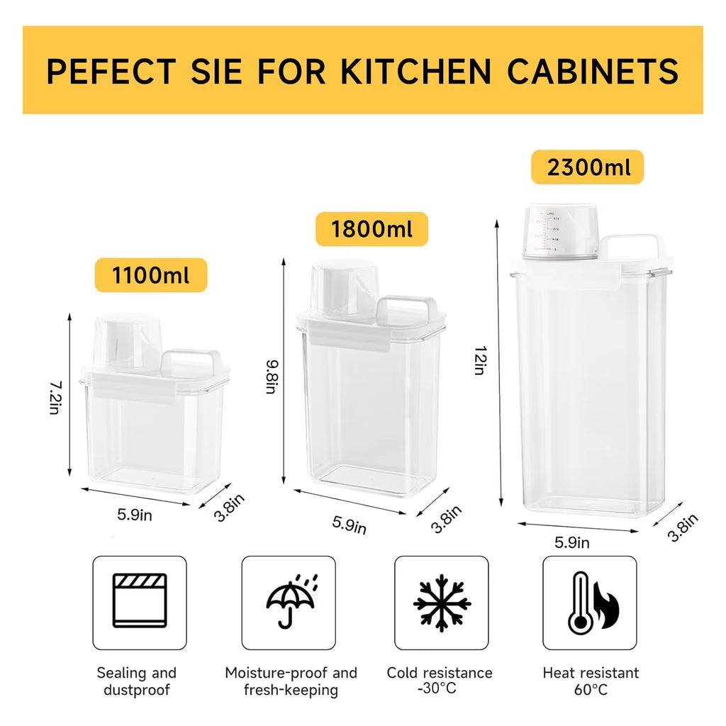 Contenedor perfectos para granos y cereales.