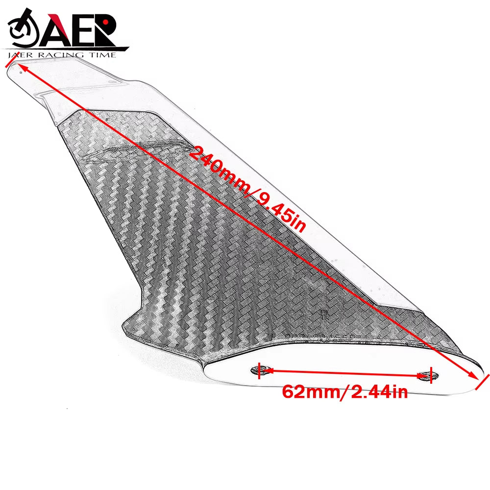 Fairing Winglets Motorcycle Wing Protector Wind Fin Trim Cover for Yamaha YZF R3 R25 R15 R1 R6 R7 R125 RC8 RC390 RC125 RSV4