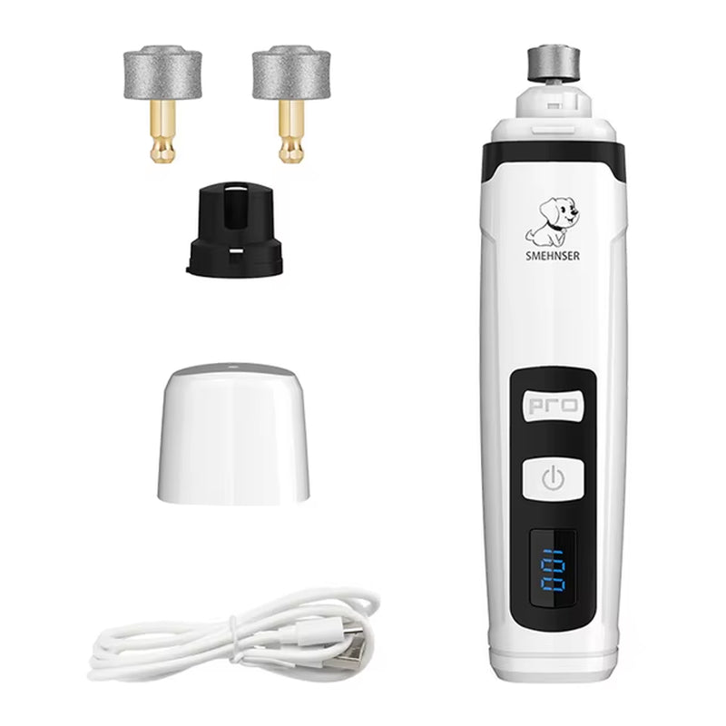 Corta uñas eléctrico para mascotas.