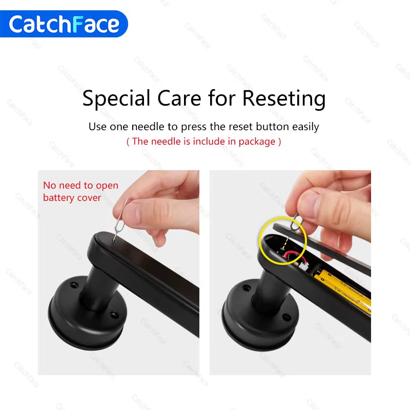 🔒✨ Cerradura Biométrica Inteligente con Huella, Código, Tarjeta y Bluetooth – Seguridad Total con Estilo Moderno