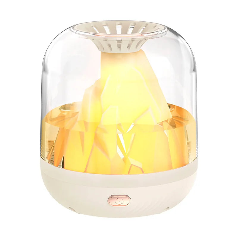 Humidificador Inteligente con Efecto Volcán y Luz Decorativa – Ideal para Hogar u Oficina
