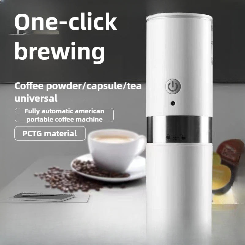New Portable Capsule Coffee Machine American Espresso Electric Small Wireless Heated Capsule Coffee Machine Easy to Clean 2 in 1