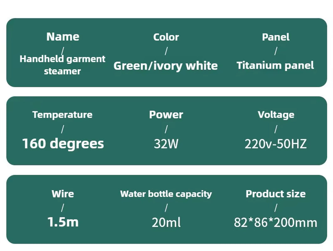 Plancha de vapor para ropa manual y fácil de usar.