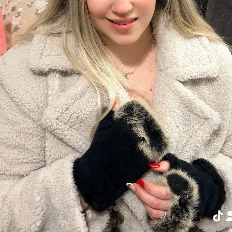 “Guantes Estilo Piel Flexi-Fingers”