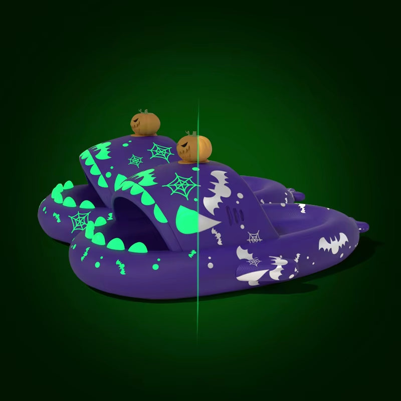 Shark Navideñas fosforescentes para la noche.