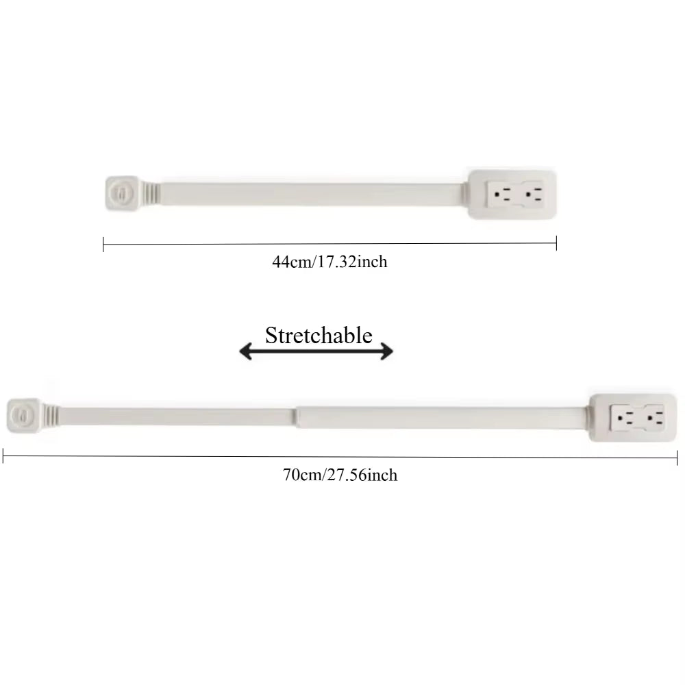 Extensor de cable enchufe con giro para mayor comodidad según el ángulo necesitado.