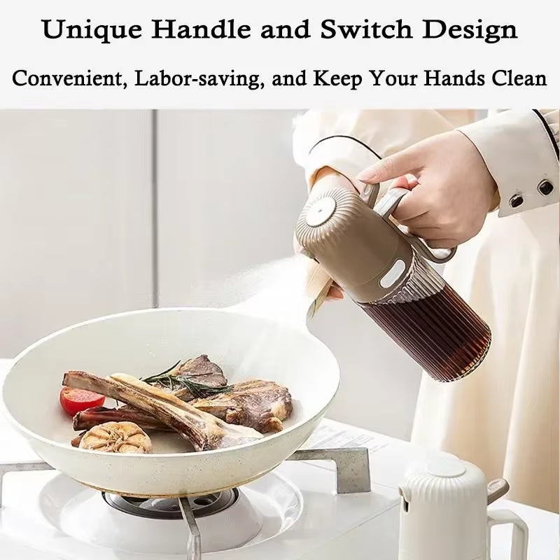 Dispenser Liquid Kitchen Bottle Bottle Kettle Creative Bottles with Oil Spray Glass Oil Vinegar Sauce Label Storage Seasoning