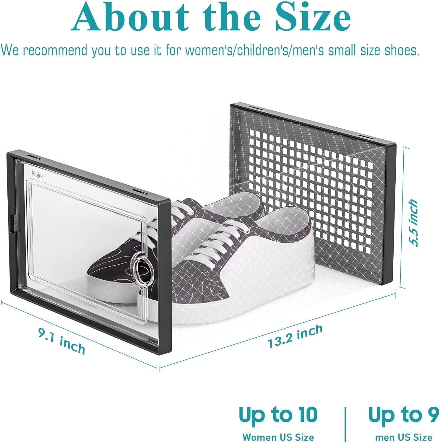 Zapatero Organizador Apilable De Plastico Para Closet 12 Cajas De Pares Zapatos