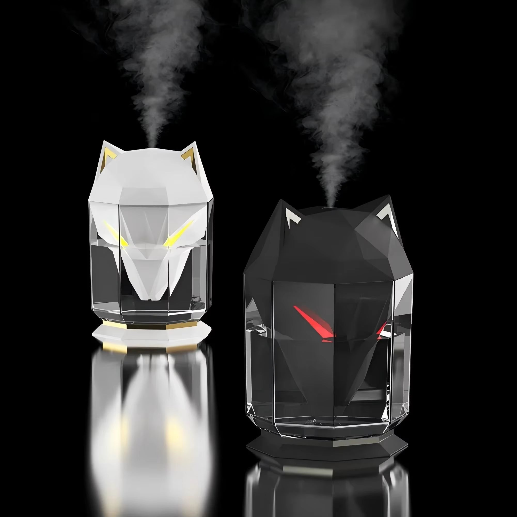🐺💨 ¡Respira mejor con estilo! Humidificador Wolf 600 ml USB con luz LED y niebla fría 🌙