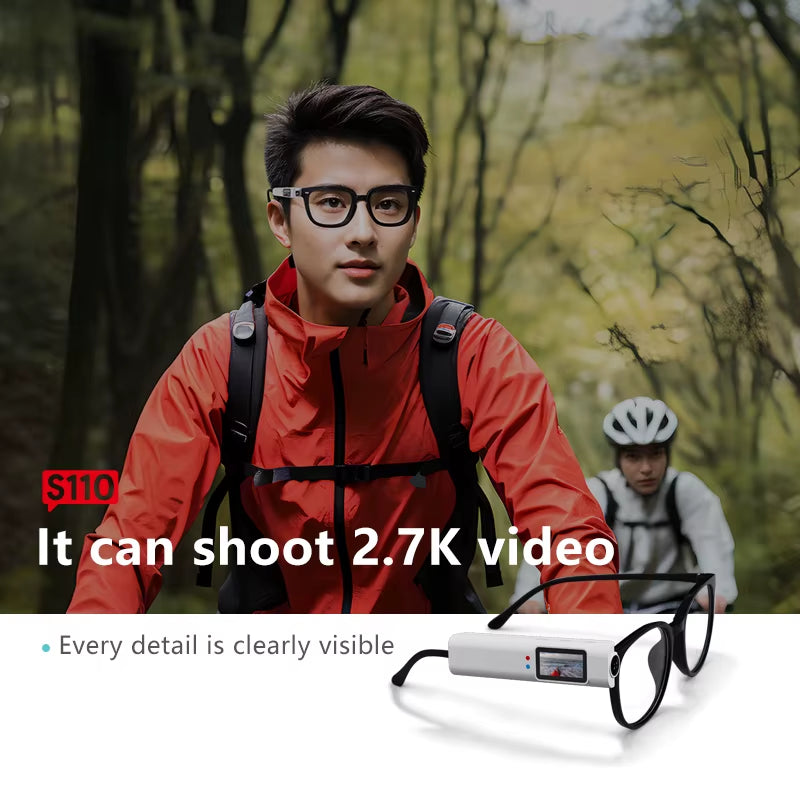 Sports Camera Glasses 1080P HD Wifi APP Control Cycling Skiing Motorcycle Action Camera Waterproof Micro Camera Video Recording