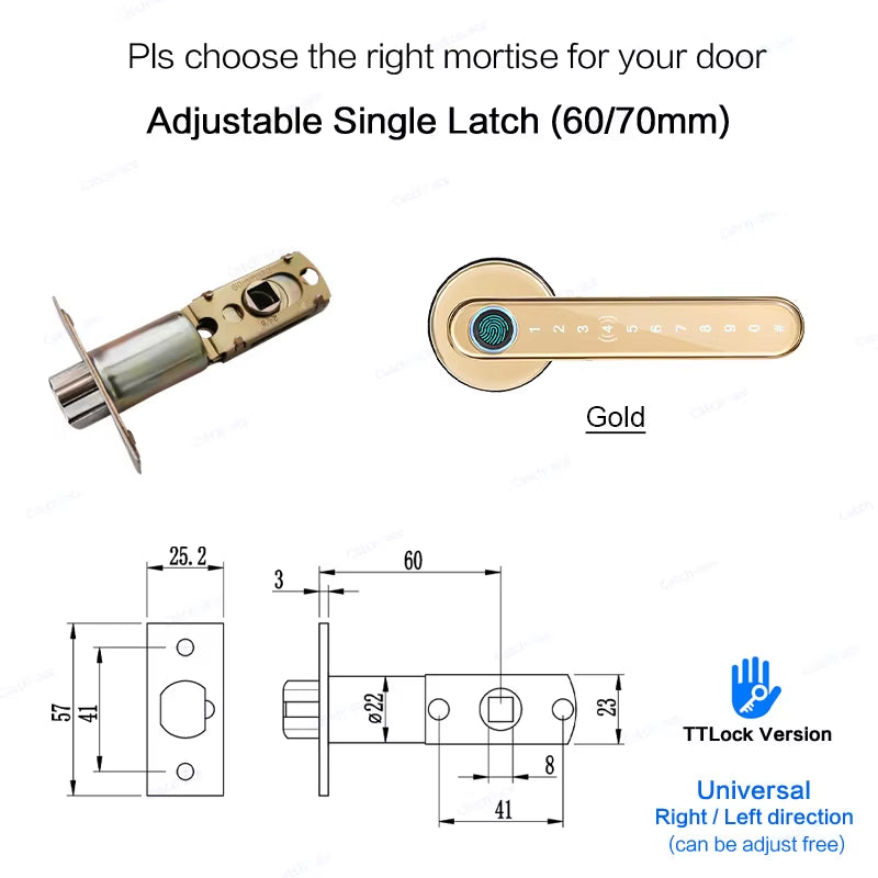 🔒✨ Cerradura Biométrica Inteligente con Huella, Código, Tarjeta y Bluetooth – Seguridad Total con Estilo Moderno