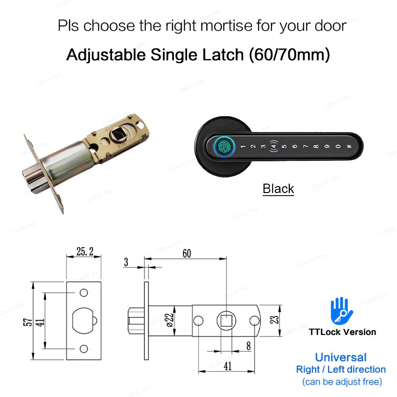 🔒✨ Cerradura Biométrica Inteligente con Huella, Código, Tarjeta y Bluetooth – Seguridad Total con Estilo Moderno