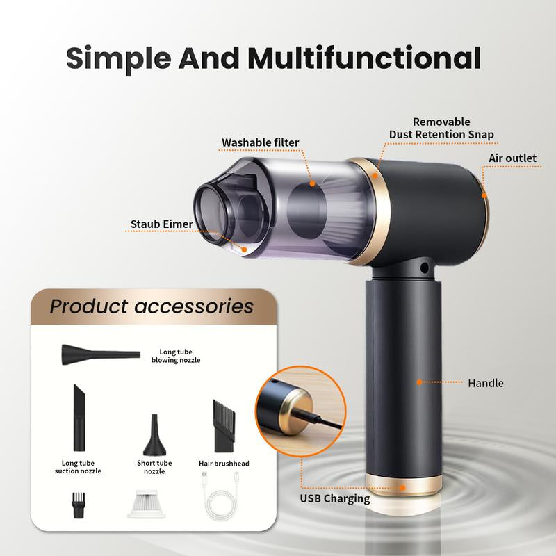 Aspirador potente a mano.