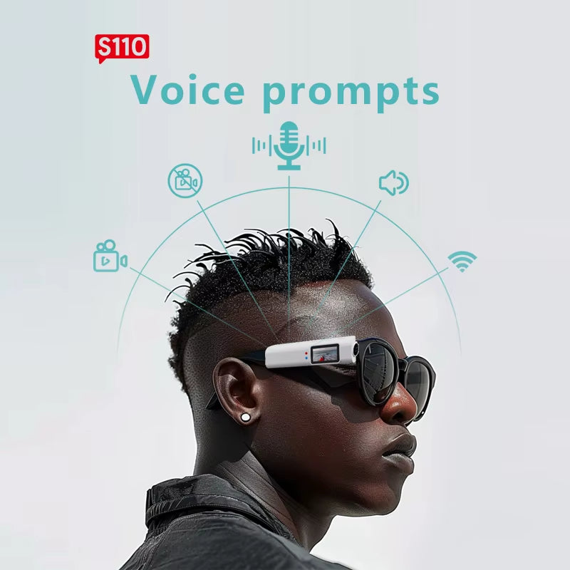 Sports Camera Glasses 1080P HD Wifi APP Control Cycling Skiing Motorcycle Action Camera Waterproof Micro Camera Video Recording