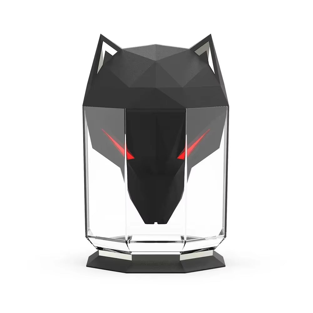 🐺💨 ¡Respira mejor con estilo! Humidificador Wolf 600 ml USB con luz LED y niebla fría 🌙